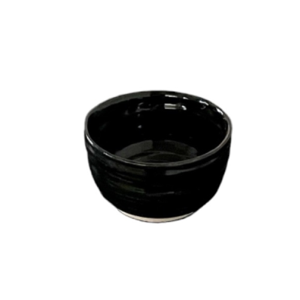 Handmade Black Pottery Bowl